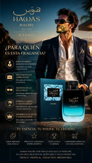 Perfume Rasasi Hawas Malibu For Him Eau de Parfum 100ml Original