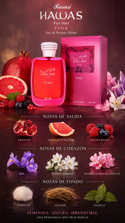 Perfume Rasasi Hawas For Her Pink Eau de Parfum 100ml Original