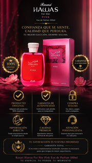 Perfume Rasasi Hawas For Her Pink Eau de Parfum 100ml Original
