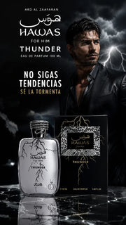 Perfume Hawas For Him Thunder Eau de Parfum 100ml Original