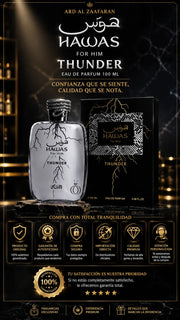 Perfume Hawas For Him Thunder Eau de Parfum 100ml Original