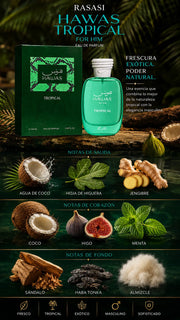 Perfume Rasasi Hawas Tropical For Him Eau de Parfum 100ml Original