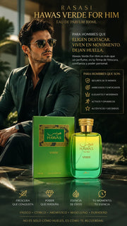 Perfume Rasasi Hawas Verde For Him Eau de Parfum 100ml Original
