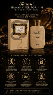 Perfume Rasasi Hawas Viper For Him Eau de Parfum 100ml Original