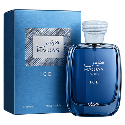 Rasasi Hawas Ice: Perfume Eau de Parfum 100ml Para Hombres Original