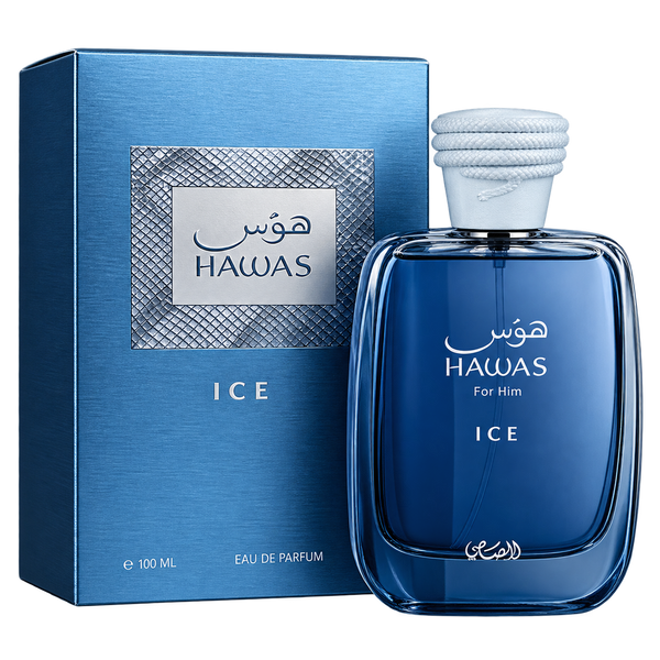 Rasasi Hawas Ice: Perfume Eau de Parfum 100ml Para Hombres Original