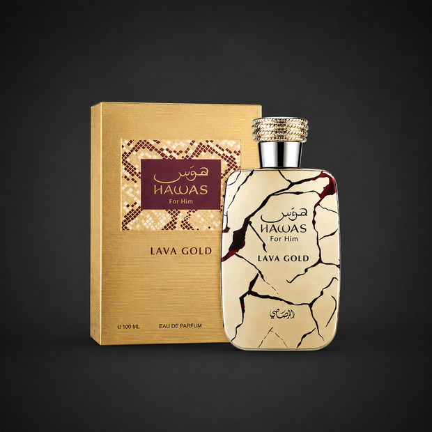 Perfume Hawas For Him Lava Gold Eau de Parfum 100ml Original