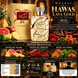 Rasasi Hawas For Him Lava Gold Eau de Parfum 100ml - Original y Exclusivo