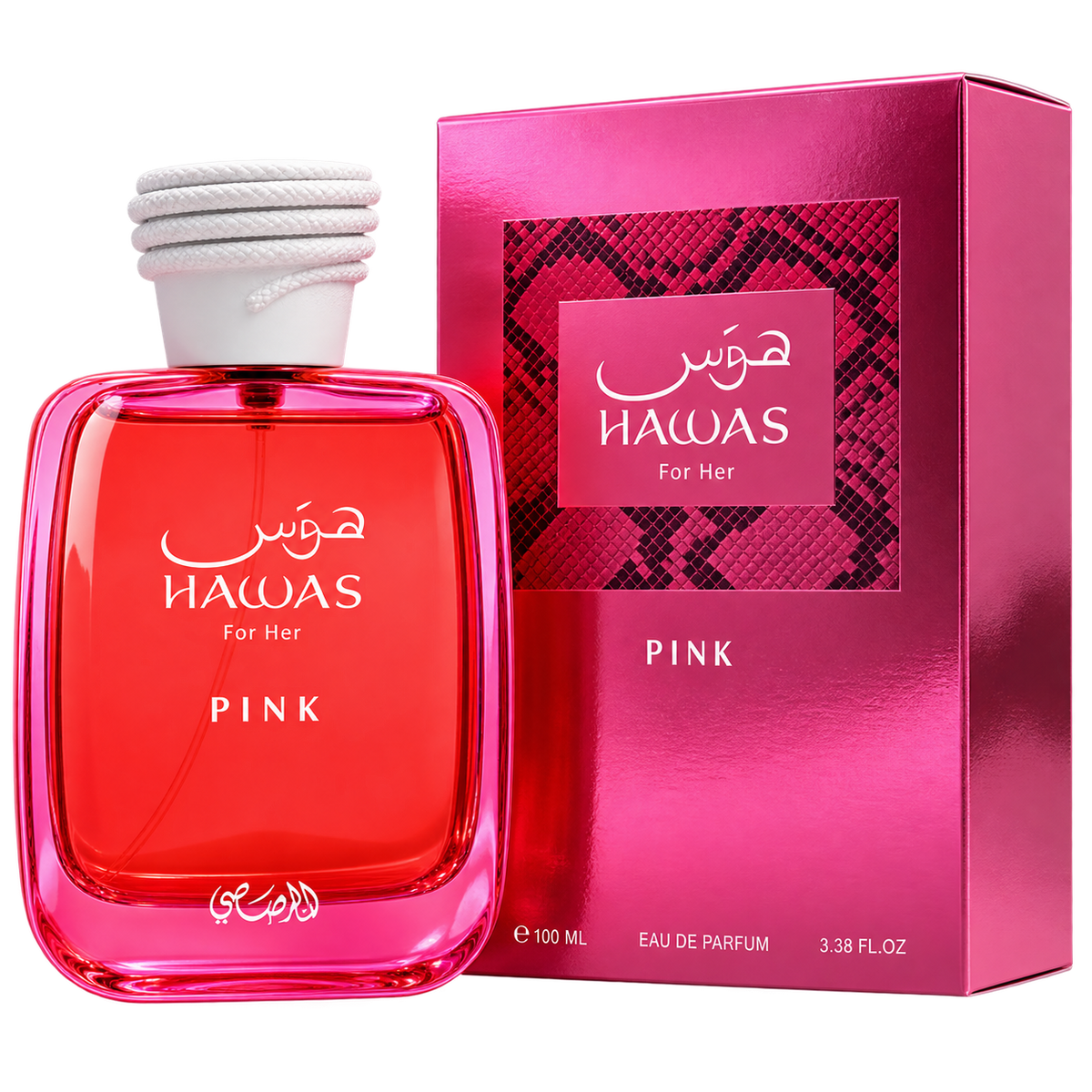 Rasasi Hawas For Her Pink Eau de Parfum 100ml Original - Elegancia y Confianza