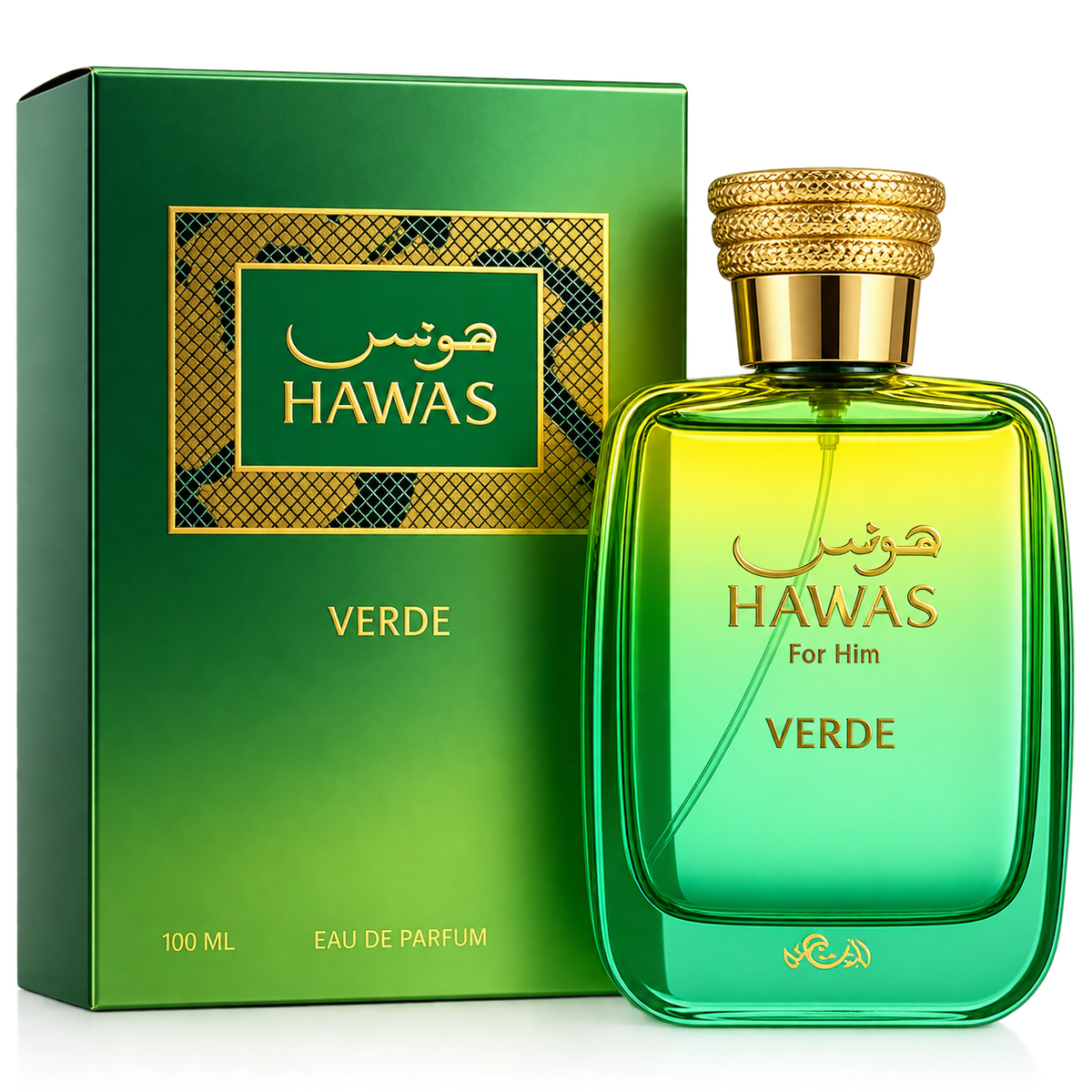 Perfume Rasasi Hawas Verde For Him Eau de Parfum 100ml Hombre — imagen 1
