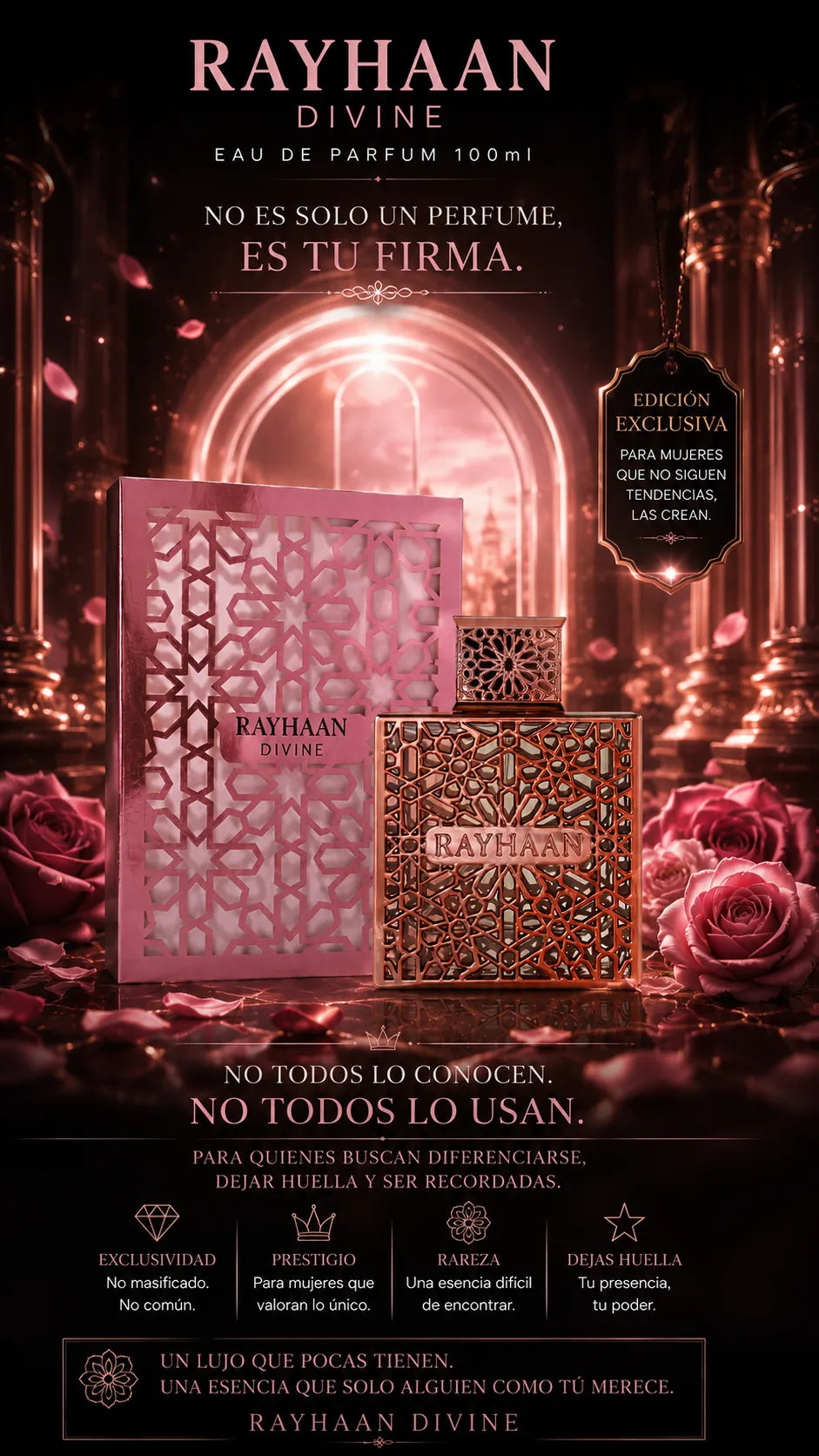 Perfume Rayhaan Divine Eau de Parfum 100ml Original