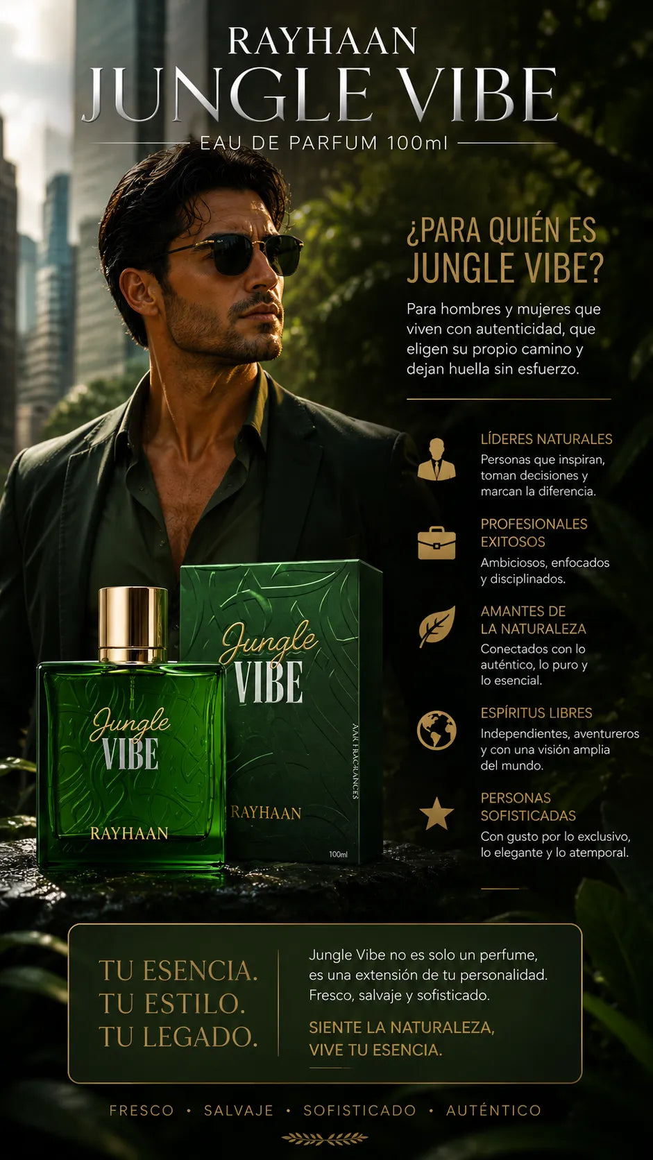 Perfume Rayhaan Jungle Vibe Eau de Parfum 100ml Original