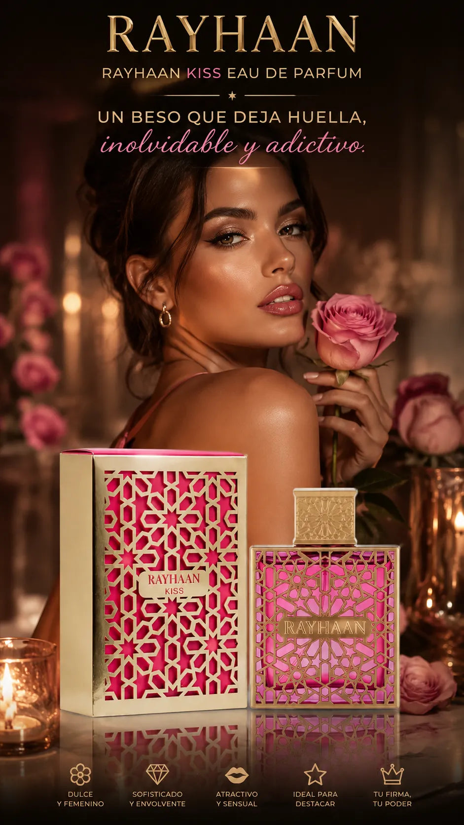 Perfume Rayhaan Kiss Eau de Parfum 100ml Original