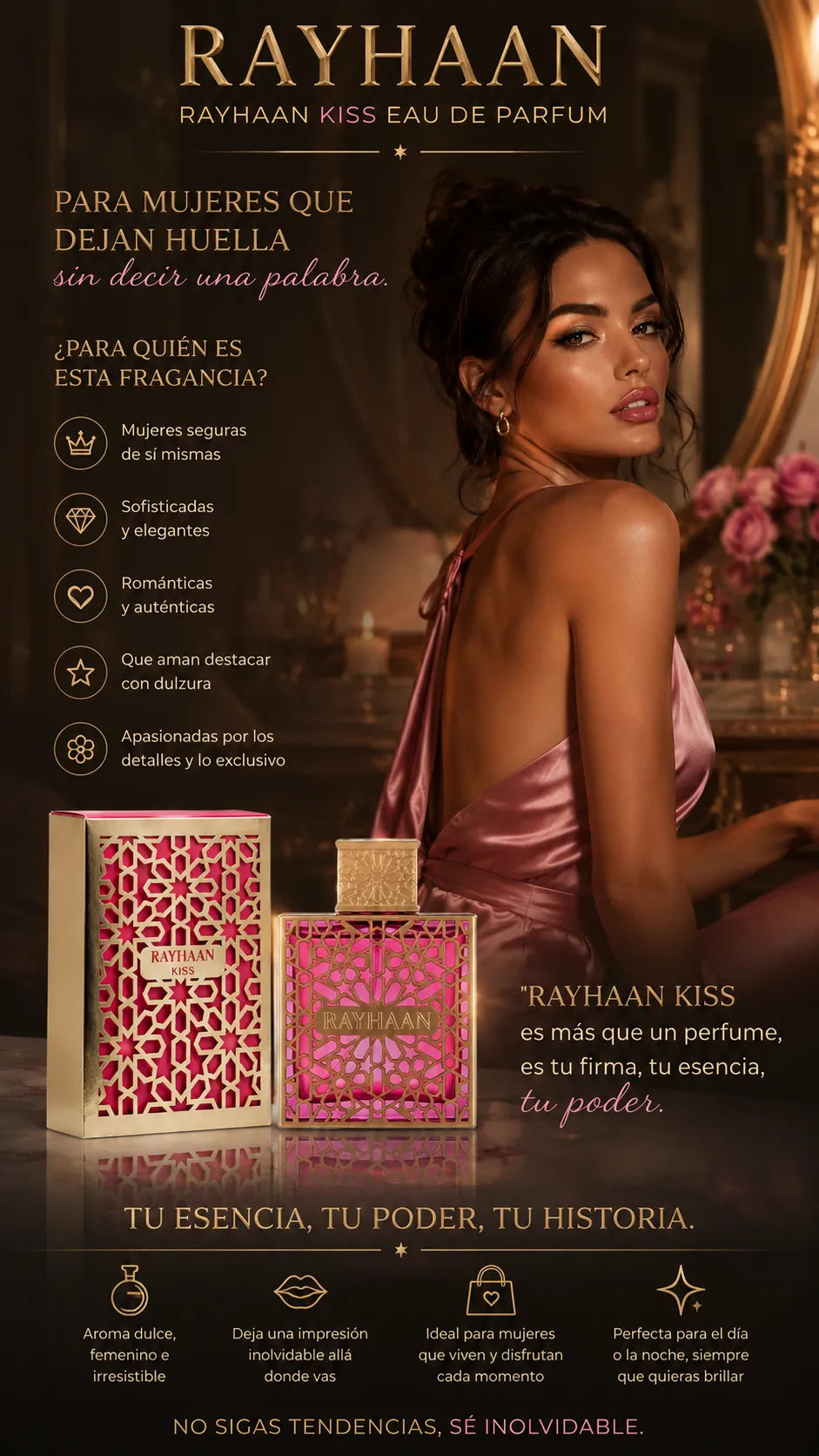 Perfume Rayhaan Kiss Eau de Parfum 100ml Original