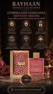 Perfume Rayhaan Kiss Eau de Parfum 100ml Original