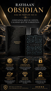 Perfume Rayhaan Obsidian Eau de Parfum 100 ml Original