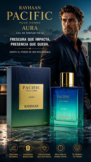 Perfume Rayhaan Pacific Pour Homme Aura Eau de Parfum 100ml Original