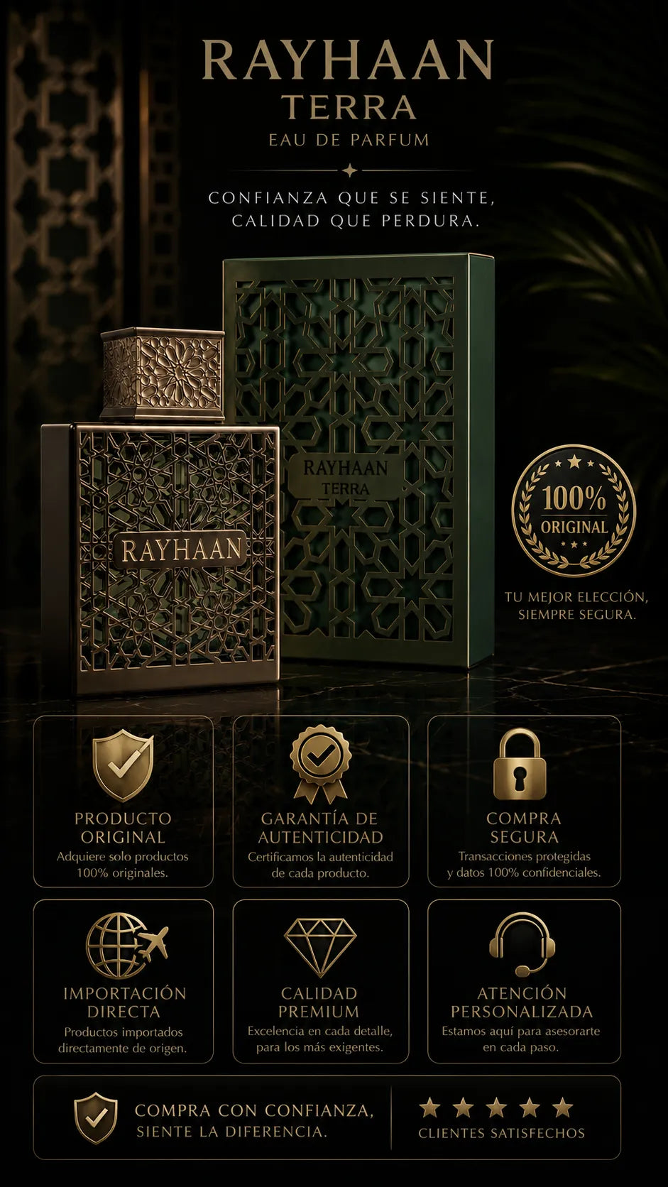 Perfume Rayhaan Terra Eau de Parfum 100ml Original