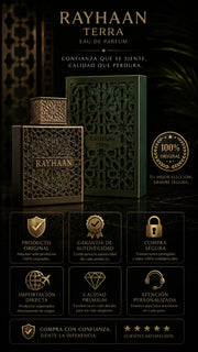 Perfume Rayhaan Terra Eau de Parfum 100ml Original