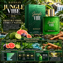 Rayhaan Jungle Vibe Eau de Parfum 100ml Original - Fragancia Unisex