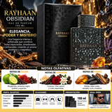 Rayhaan Obsidian Eau de Parfum 100 ml Original - Elegancia Masculina