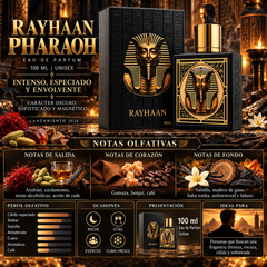 Rayhaan Pharaoh Eau de Parfum 100ml: La Esencia de la Elegancia
