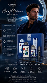Set Lattafa Pride Art of Universe Eau de Parfum 100ml + 20ml + Desodorante 200ml Original