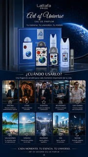 Set Lattafa Pride Art of Universe Eau de Parfum 100ml + 20ml + Desodorante 200ml Original