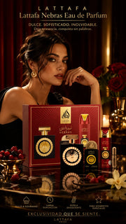 Set Lattafa Nebras Eau de Parfum 100ml + 20ml + Desodorante 200ml Original
