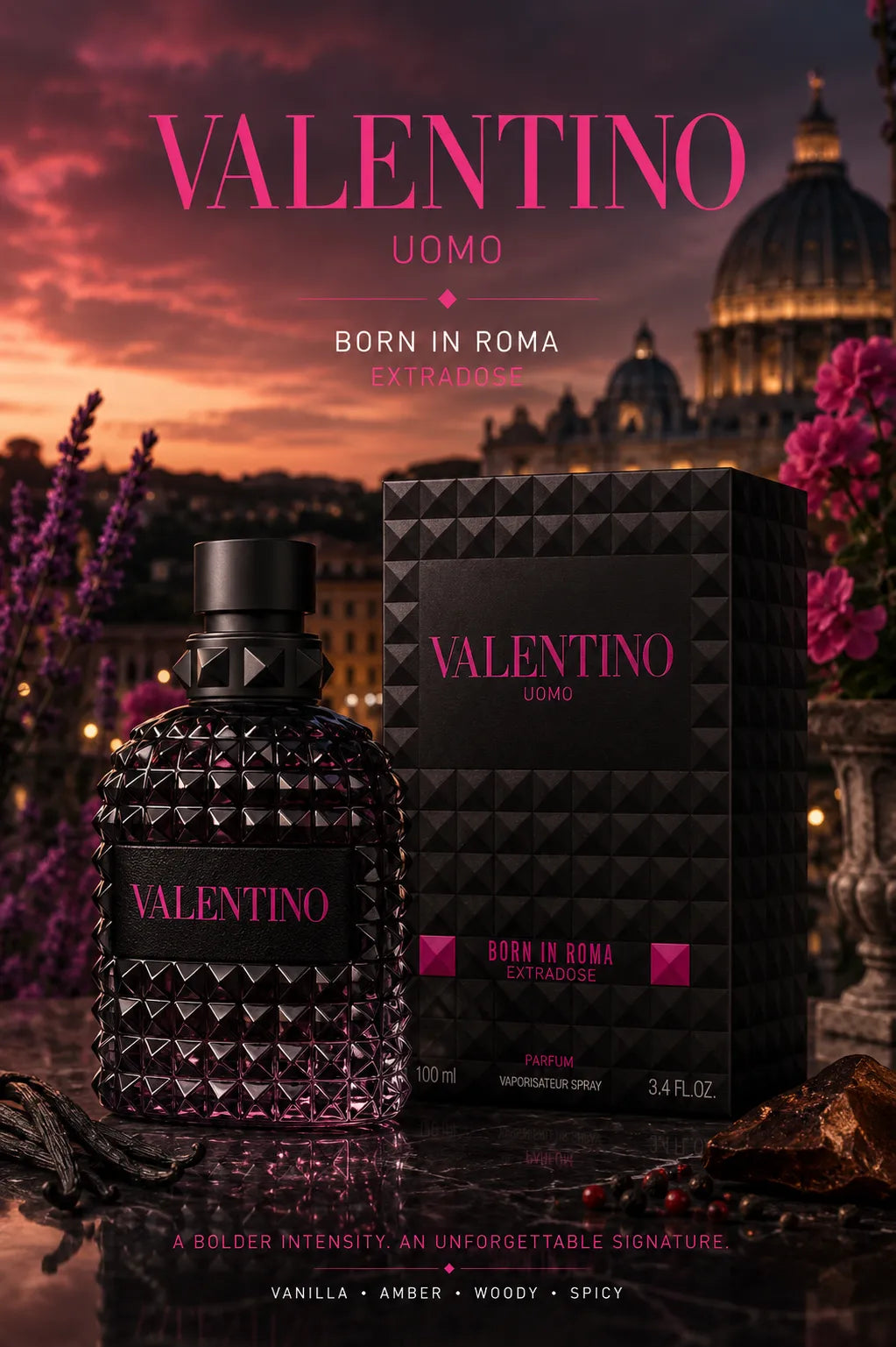 Perfume Valentino Born In Roma Extradose Uomo original 100ml hombre envío rápido Colombia