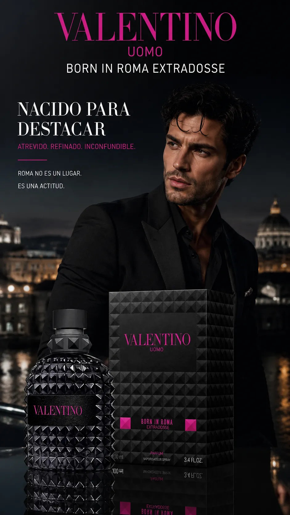Perfume Valentino Uomo Born In Roma Extradose Parfum 100ml Original