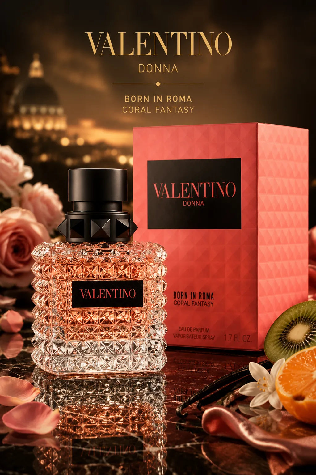 Perfume Valentino Donna Born In Roma Coral Fantasy original 100ml mujer envío rápido Colombia