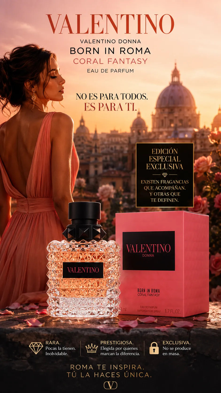 Perfume Valentino Donna Born In Roma Coral Fantasy Eau de Parfum 100ml Original