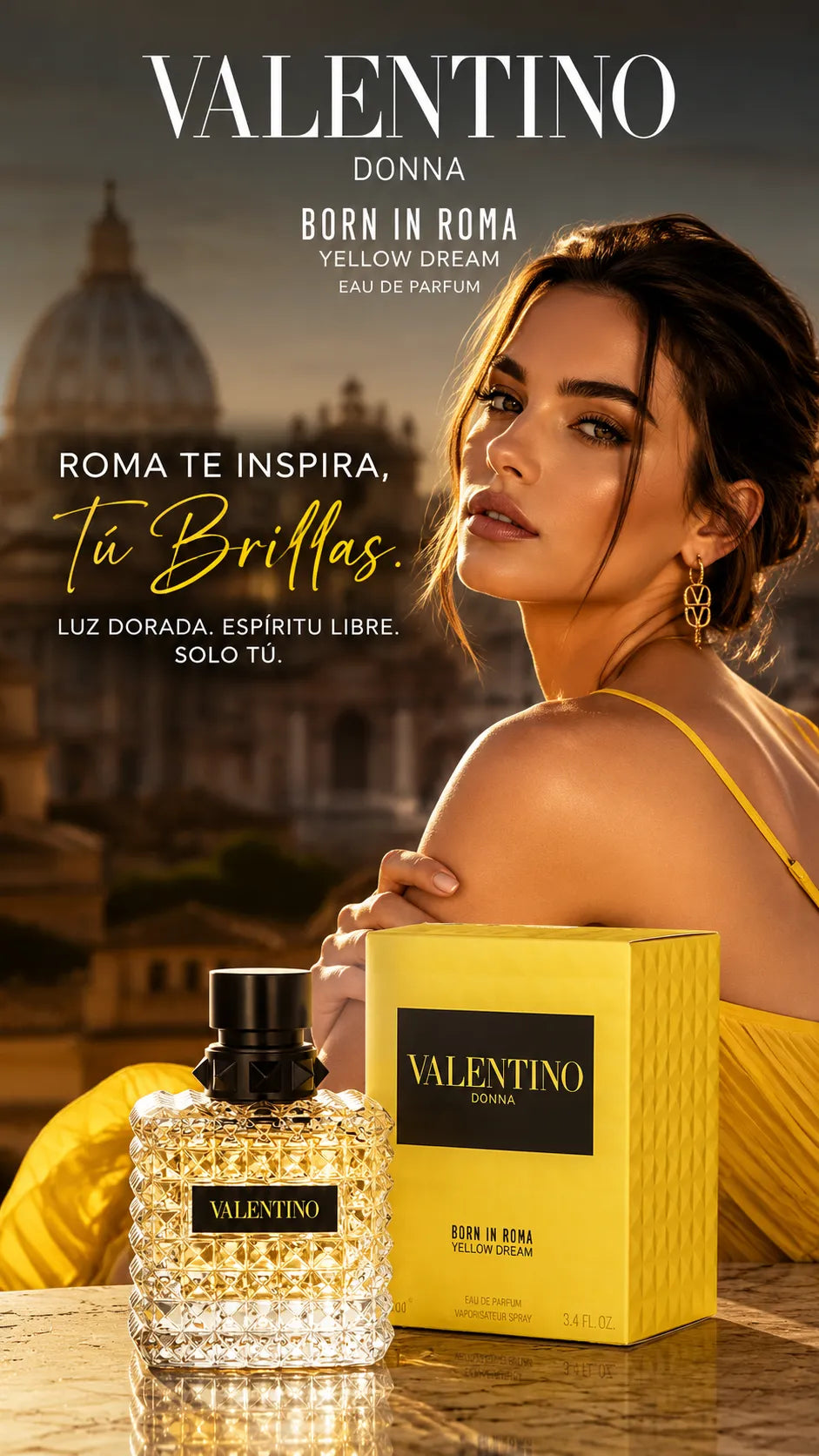 Perfume Valentino Donna Born In Roma Yellow Dream Eau de Parfum 100ml Original