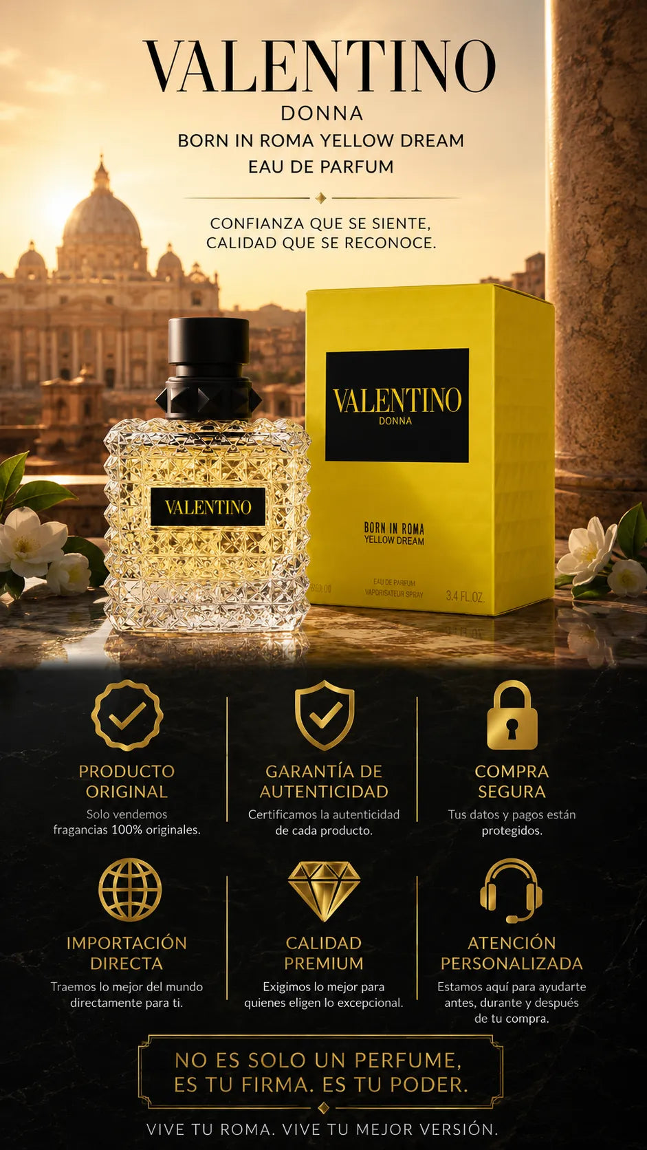 Perfume Valentino Donna Born In Roma Yellow Dream Eau de Parfum 100ml Original