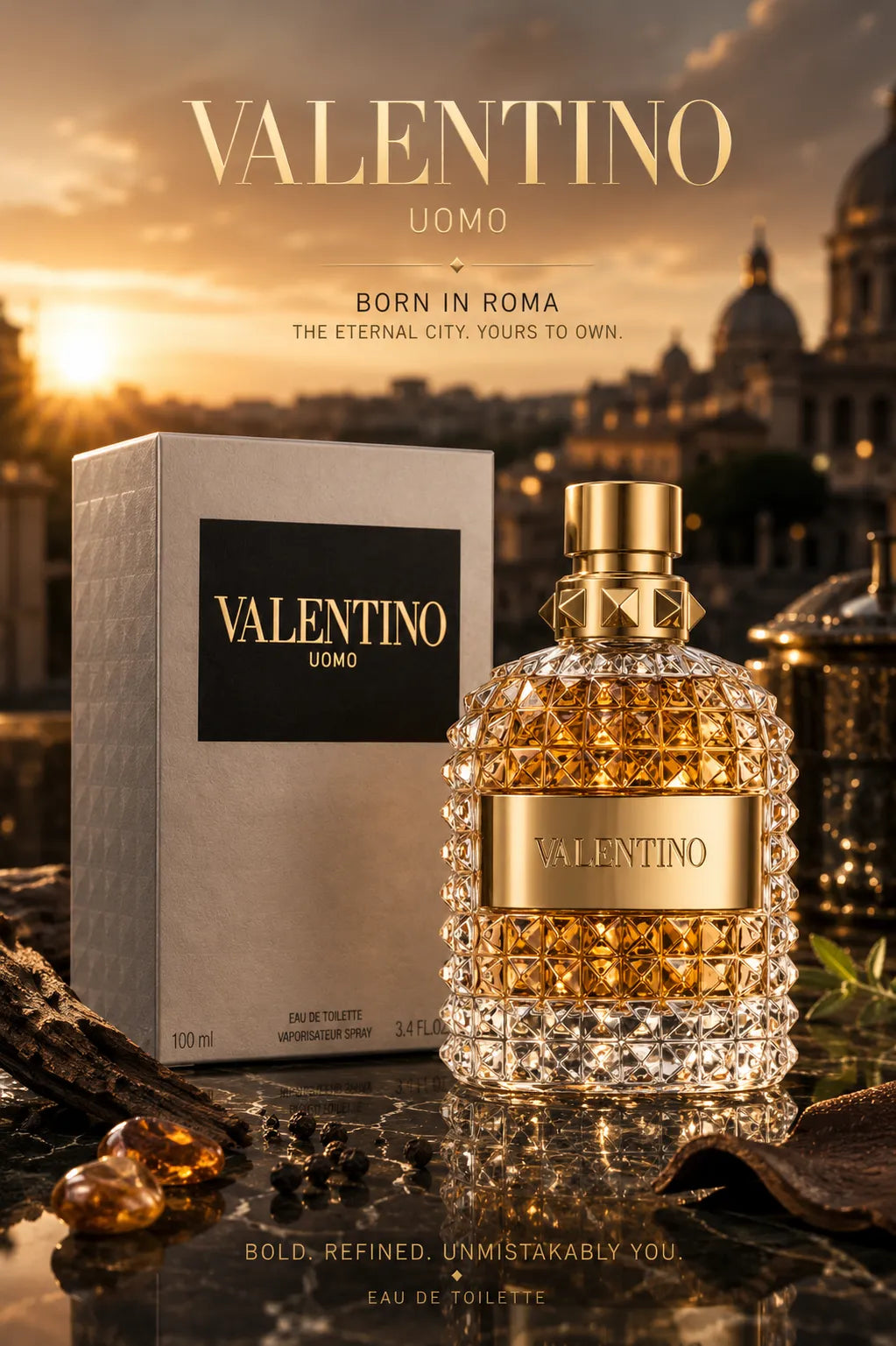 Perfume Valentino Uomo original 100ml hombre envío rápido Colombia