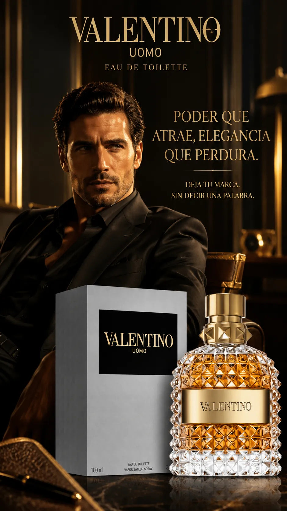 Perfume Valentino Uomo Eau de Toilette 100ml Original