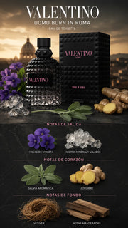 Perfume Valentino Uomo Born In Roma Eau de Toilette 100ml Original