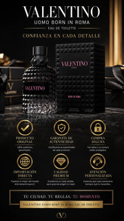 Perfume Valentino Uomo Born In Roma Eau de Toilette 100ml Original