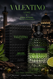 Perfume Valentino Uomo Born In Roma Green Stravaganza original 100ml hombre envío rápido Colombia