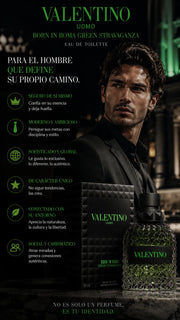 Perfume Valentino Uomo Born In Roma Green Stravaganza Eau de Toilette 100ml Original