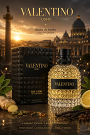 Perfume Valentino Uomo Born In Roma Yellow Dream original 100ml hombre envío rápido Colombia