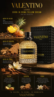 Perfume Valentino Uomo Born In Roma Yellow Dream Eau de Toilette 100ml Original