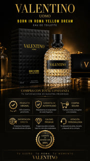 Perfume Valentino Uomo Born In Roma Yellow Dream Eau de Toilette 100ml Original