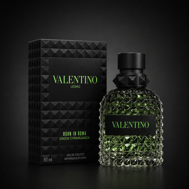 Perfume Valentino Uomo Born In Roma Green Stravaganza Eau de Toilette 100ml Original