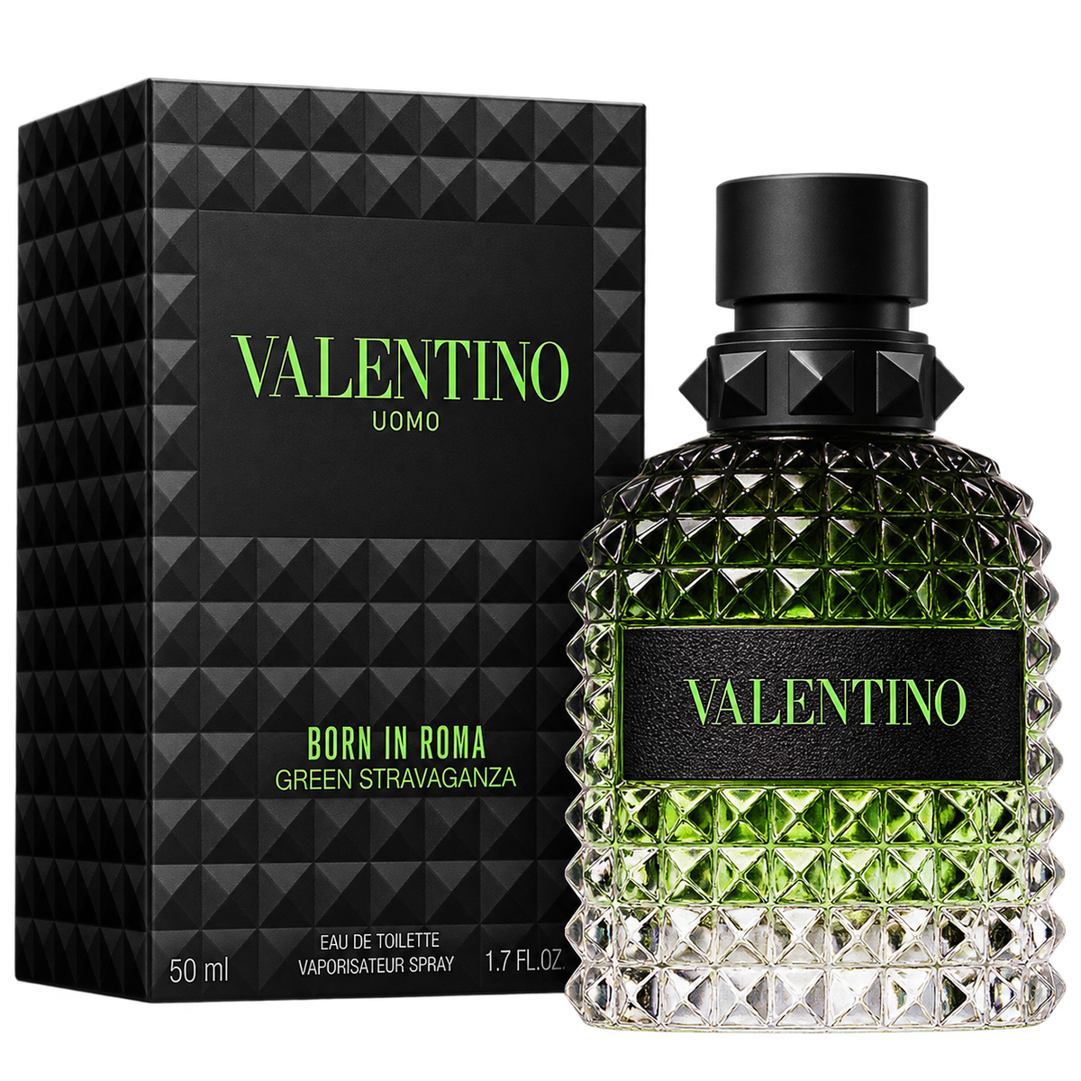 Valentino Uomo Born In Roma Green Stravaganza Eau de Toilette 100ml Original — imagen 1