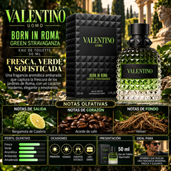 Valentino Uomo Born In Roma Green Stravaganza Eau de Toilette 100ml Original