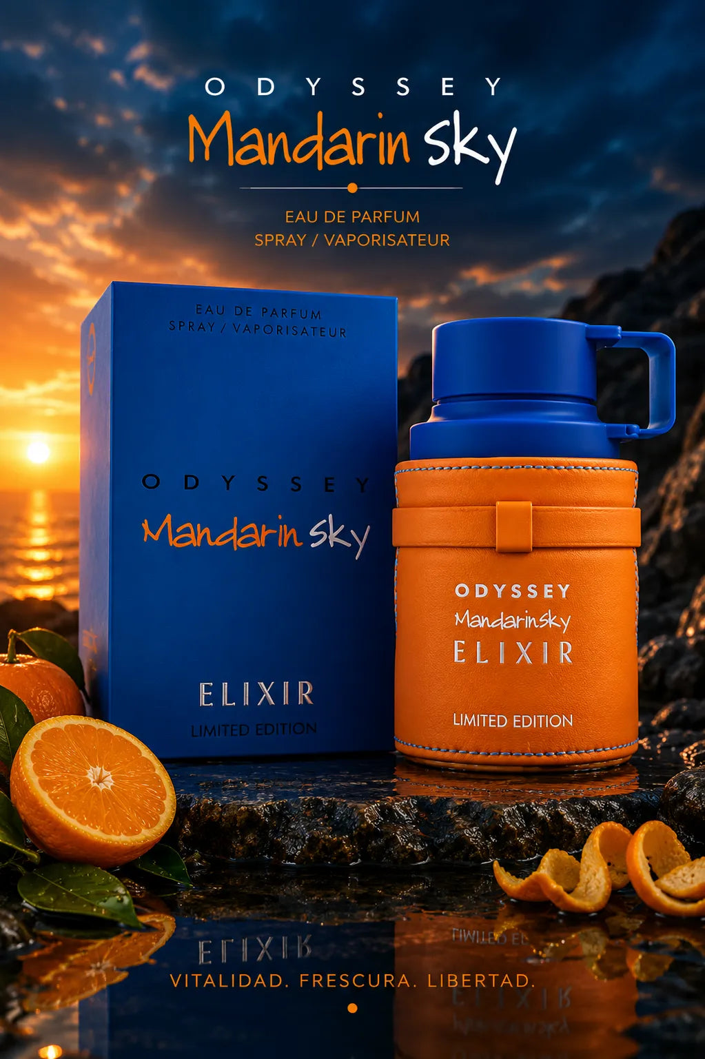 Perfume Armaf Odyssey Mandarin Sky Elixir original 100ml hombre envío rápido Colombia