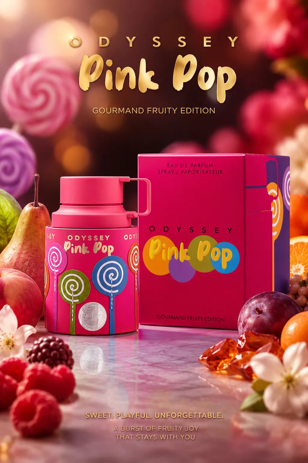 Perfume Armaf Odyssey Pink Pop original 100ml mujer envío rápido Colombia