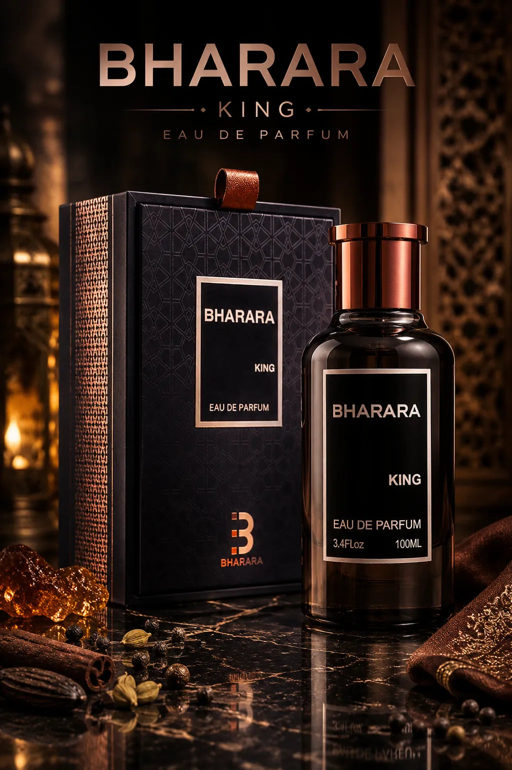 Perfume Bharara King original 100ml hombre envío rápido Colombia